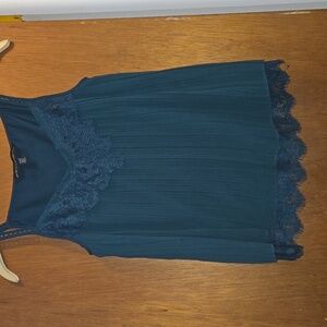 White House Black Market - dark green camisole top XXSP